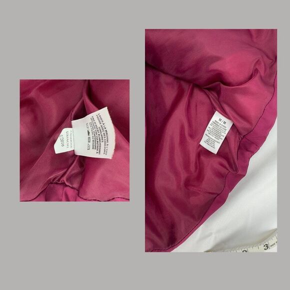Aeropostale Magenta Chevron Quilted Puffer Vest | Slim Fit | Sz. M | 2369H016 - Picture 5 of 5